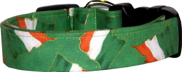 Irish Flags Handmade Dog Collar